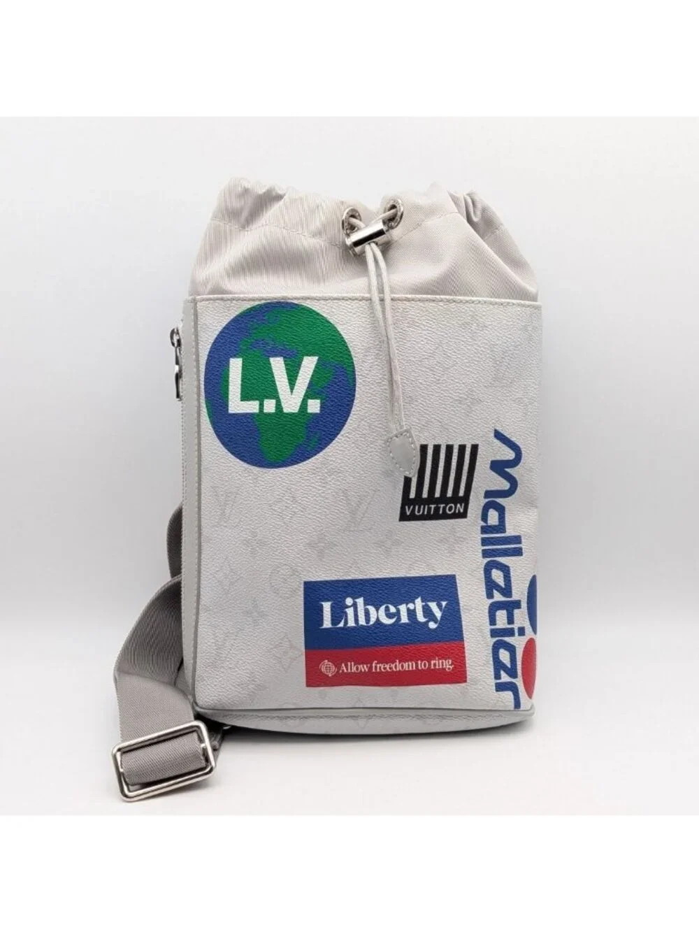 Louis Vuitton Chalk Sling Bag Monogram White Logo